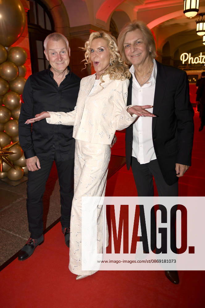 Dirk Michaelis, Victoria Herrmann, and Ritchie Barton at the 18 Hope Gala 2026 at the Schauspielhaus Dresden, October 10, 2026 Foto:xM.xFischerx xFuturexImagex hope_6089