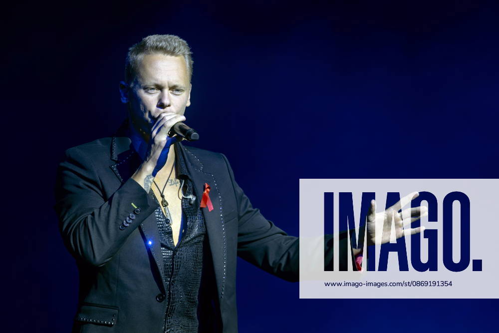 Czech singer and actor Milan Devinne, born December 21, 1993, during his performance at the 18th HOPE Gala at the Schauspielhaus
