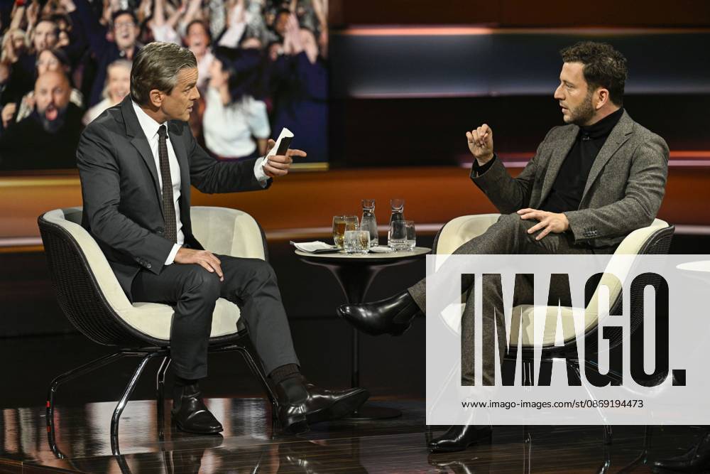 Markus Lanz with Felix Banaszak on October 7, 2026, on *Markus Lanz*, ZDF TV television talk show Germany German man men Alliance 90 The Greens Green Green Party politics politician German politician Italy Italian Italian Germ