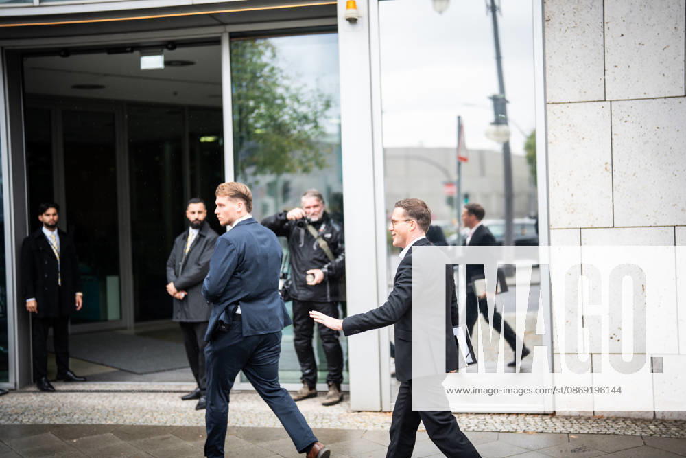 Manuel Hagel, Minister of the Interior of Baden-Württemberg, upon his arrival at the CDU Germany Executive Committee Retreat in Berlin, October 2026, Berlin, Berlin, Germany, Konrad Adenauer House