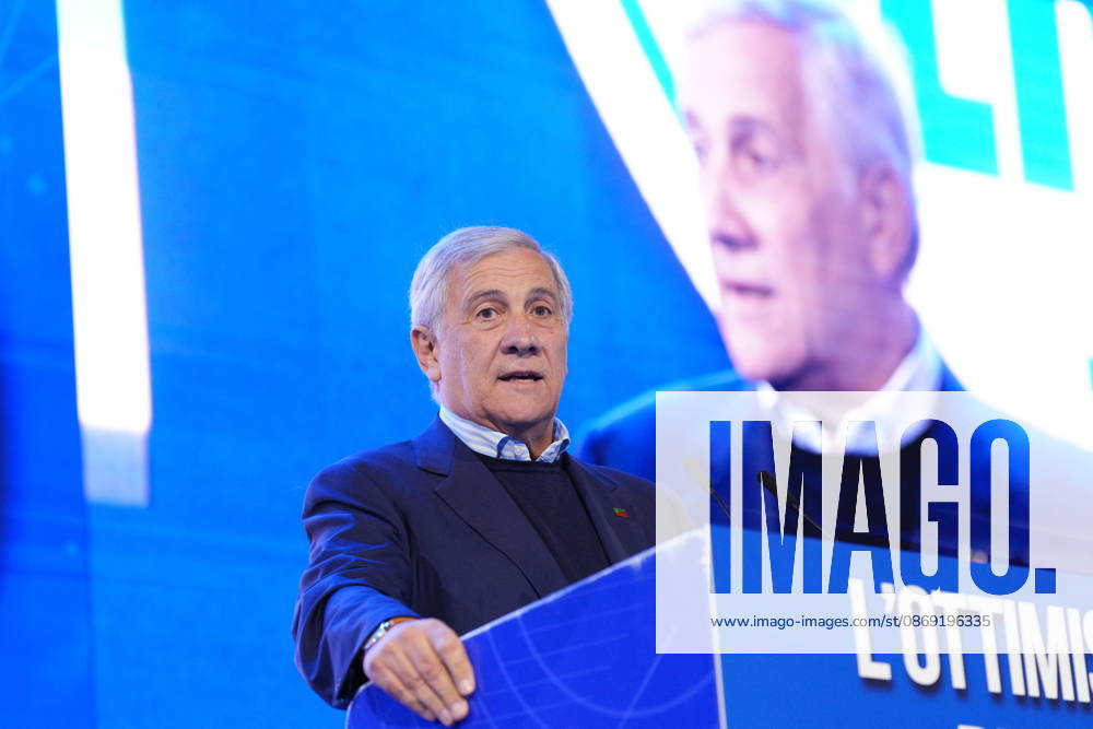 IPA89549682 - Milan, October 11, 2026, Forza Italia Event: The Optimism of Will at the East End Studios on Via Mecenate with Antonio Tajani