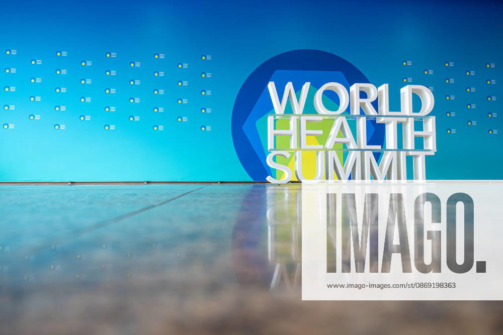 World Health Summit 2026: Global Health Policy, Germany, Berlin, October 11, 2026. A 3D sign for the World Health Summit at the InterContinental Hotel in Berlin, where the international health summit is taking place.
