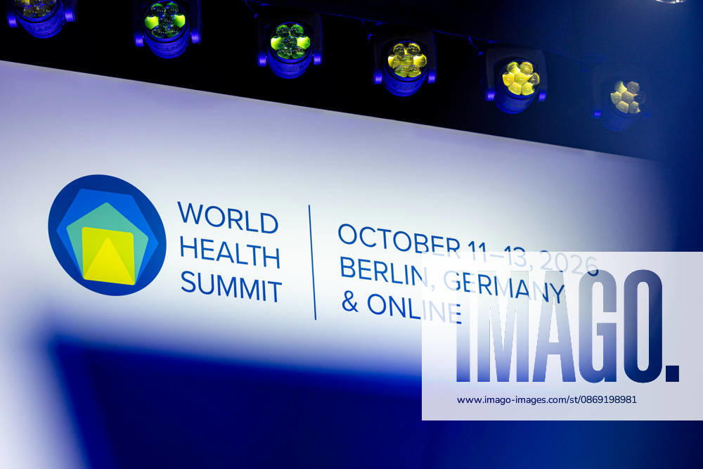 World Health Summit 2026: Global Health Policy, Germany, Berlin, October 11, 2026. The lettering on the wall of the main stage reads: World Health Summit October 11–13, 2026, Berlin, Germany, and Online.
