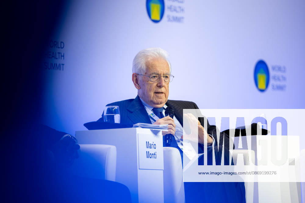 World Health Summit 2026, Germany, Berlin, October 11, 2026 Former Italian Prime Minister Prof. Dr. Mario Monti during a panel di