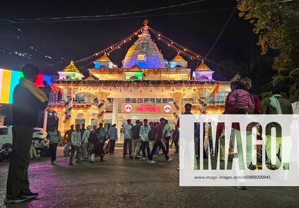 Hindu Devotees Gather at the Mata Vaishno Devi Shrine Katra, Oct 11 (ANI): A large number of Hindu devotees gather at the Mata Vaishno Devi Shrine on the first day of Shardiya Navratri to offer prayers, in Katra on Sunday. (ANI photo) Katra Jammu and Kashmir India