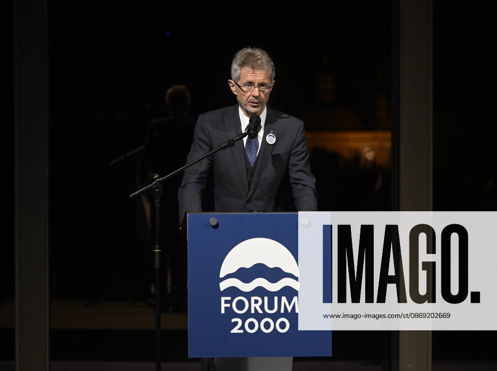 Czech Senate President Milos Vystrcil speaks at the opening of the 30th annual Forum 2000 conference in Prague, on October 11, 2026. (CTKxPhoto MichalxKrumphanzl) CTKPhotoP2026101106798 CTKPhotoP2026101106798