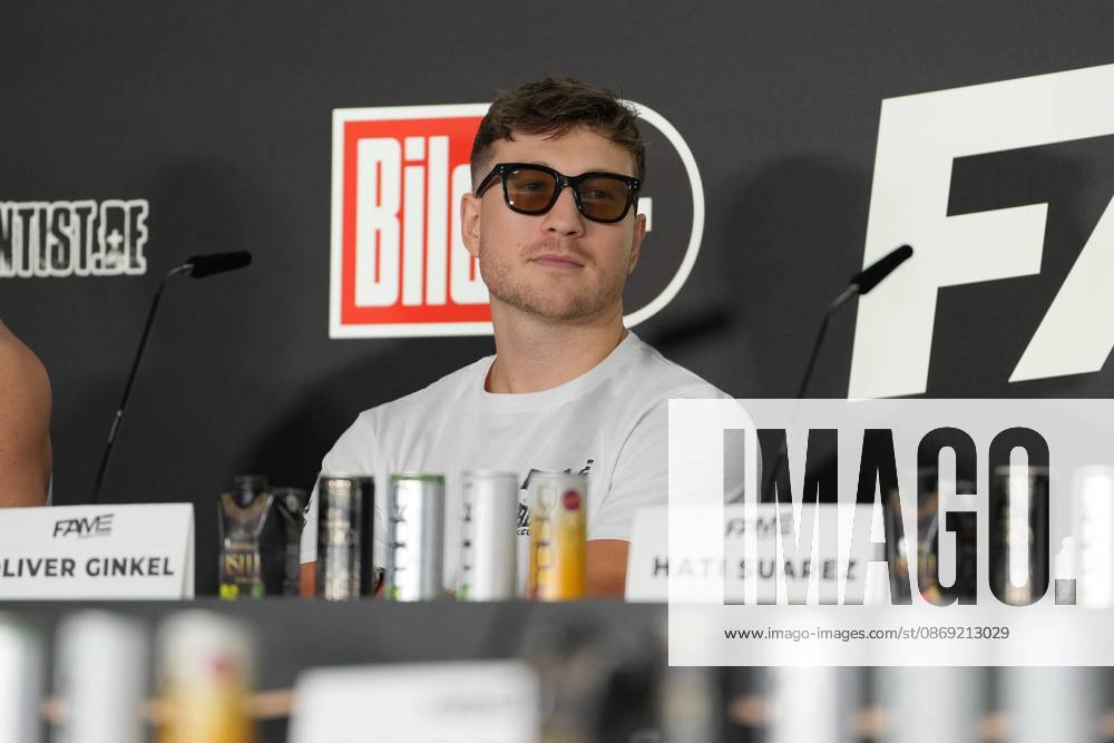 Fame Fighting 2026 Press Conference: Oliver Ginkel at the press conference for the fourth edition of Fame Fighting Celebrity Boxing on October 11, 2026, at the Atlantic Hotel in Essen, North Rhine-Westphalia