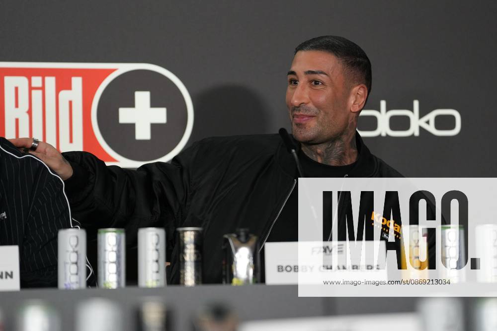 Fame Fighting 2026 Press Conference: Bobby Chambers at the press conference for the fourth edition of Fame Fighting Celebrity Boxing on October 11, 2026, at the Atlantic Hotel in Essen, North Rhine-Westphalia