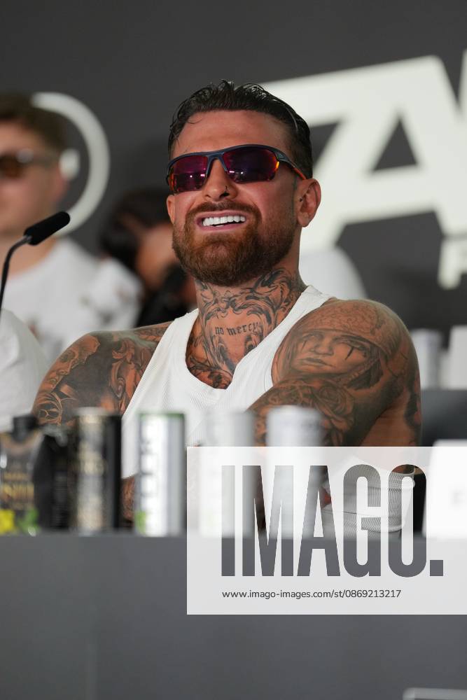 Fame Fighting 2026 Press Conference: Luigi Gigi Birofio at the press conference for the fourth edition of Fame Fighting Celebrity Boxing on October 11, 2026, at the Atlantic Hotel in Essen, North Rhine-Westphalia