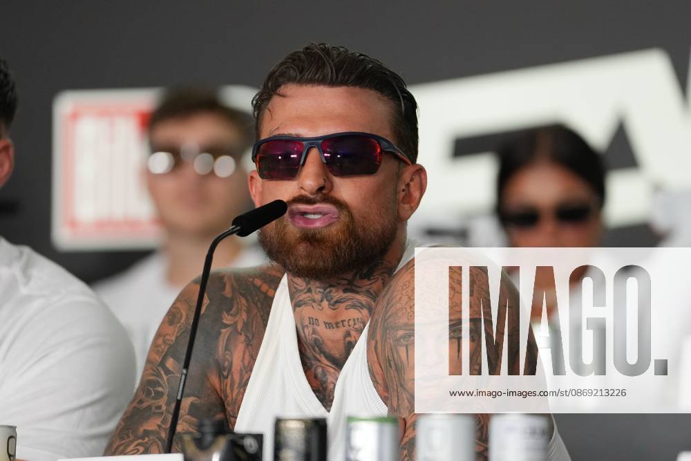 Fame Fighting 2026 Press Conference: Luigi Gigi Birofio at the press conference for the fourth edition of Fame Fighting Celebrity Boxing on October 11, 2026, at the Atlantic Hotel in Essen, North Rhine-Westphalia