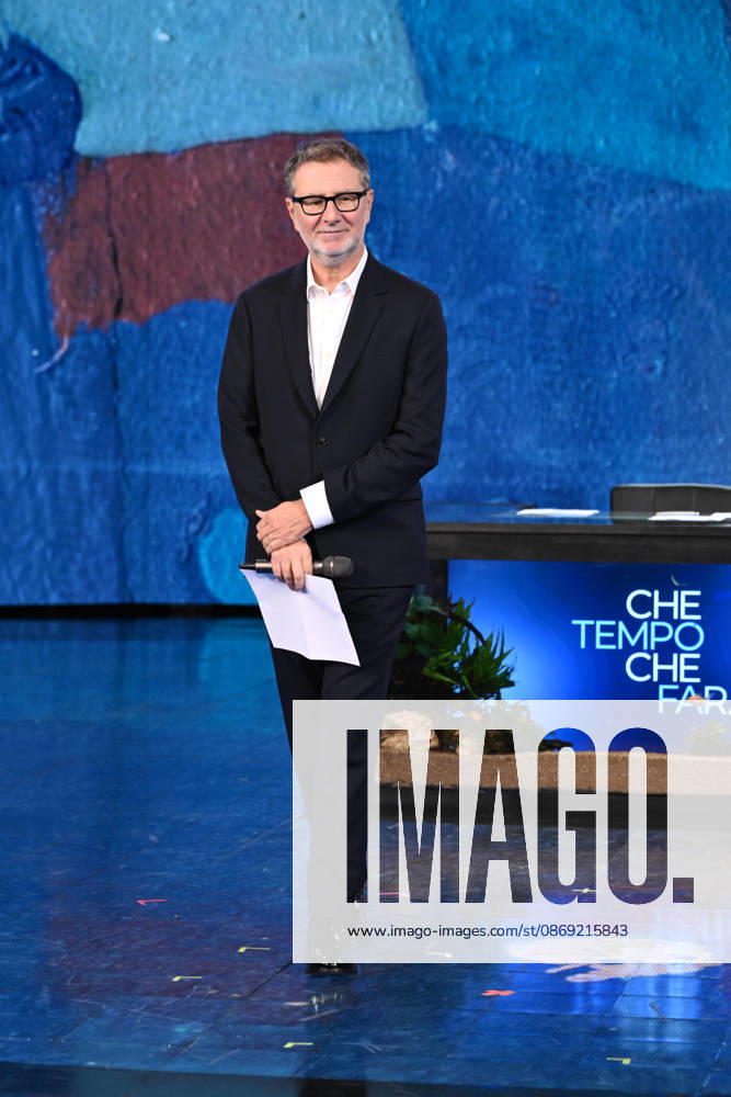 IPA89573714 - Milan, TV Show Che Tempo Che Fa - Nove. Pictured: Fabio Fazio