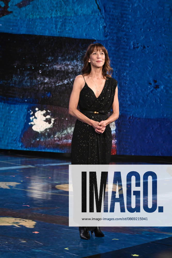 IPA89573750 - Milan, TV Show Che Tempo Che Fa Nove. Pictured: Sophie Marceau