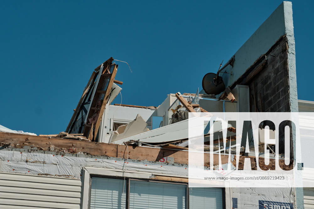 Pensacola Beach, Florida, U.S: October 11, 2026 Pensacola Beach, Florida USA: a destroyed bathroom from a storm damaged apartment complex after the arrival of Hurricane Isaias. Pensacola Beach U.S - ZUMAa14_ 20261011_zaf_a14_014