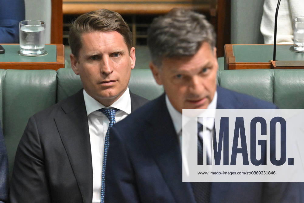 QUESTION TIME, Shadow Minister for Industry Andrew Hastie and Leader of the Opposition Angus Taylor during Question Time in the House of Representatives at Parliament House in Canberra, Monday, October 12, 2026. ( NO ARCHIVING CANBERRA AUSTRALIAN CAPITAL TERRITORY Australia