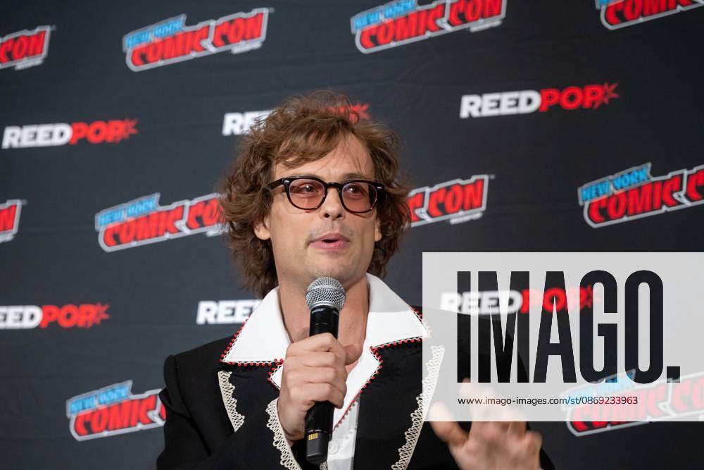 Matthew Gray Gubler speaks at a panel discussion for CBS s new crime-solving drama EINSTEIN!.during New York Comic Con 2026 at The Jacob K. Javits Convention Center on October 11, 2026 in New York City. New York United States - ZUMAs197 20261011_aaa_s197_426