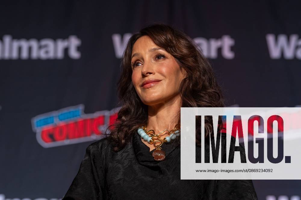 Jennifer Beals speaks at a panel discussion for CBS new series NCIS: NEW YORK.during New York Comic Con 2026 at The Jacob K. Javits Convention Center on October 11, 2026 in New York City. New York United States - ZUMAs197 20261011_aaa_s197_441