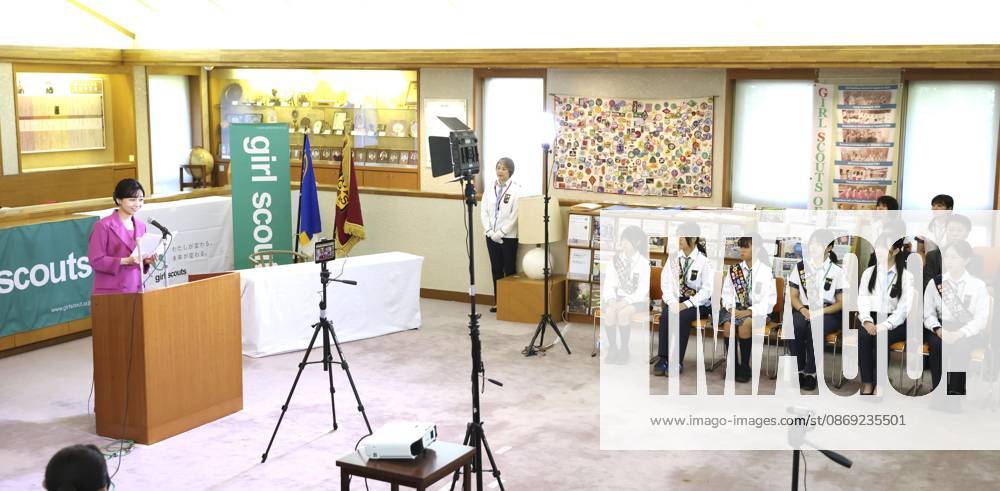 Princess Kako at girl scouts event Japan s Princess Kako (far L) speaks during an event organized by the Girl Scouts of Japan in Tokyo on Oct. 11, 2026. (Pool photo) A14AA0005630619P