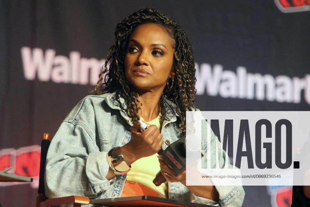 NEW YORK, NY- OCTOBER 11: Mekia Cox pictured at The Rookie panel during New York Comic Con 2026 at Javits Center on October 11, 2026 in New York City.