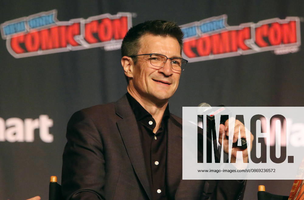 NEW YORK, NY- OCTOBER 11: Nathan Fillion pictured at The Rookie panel during New York Comic Con 2026 at Javits Center on October 11, 2026 in New York City.
