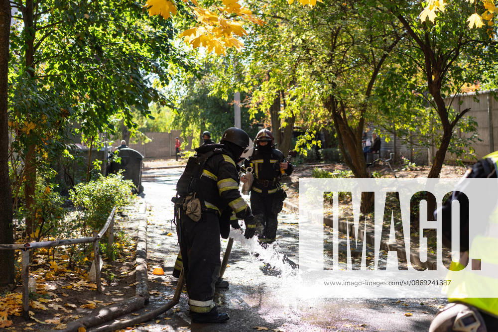 Russian drone attack hits residential building in Ukraine s Kharkiv, injuring 13 KHARKIV, UKRAINE - OCTOBER 12: Emergency responders work at the site of a drone attack that struck a residential building, injuring 13 people, in Kharkiv, Ukraine, on October 12, 2026. Firefighters, police officers and rescue teams arrive at the scene to assist residents following the attack. Carlo Bravo Anadolu Kharkiv Ukraine. Editorial use only. Please get in touch for any other usage.