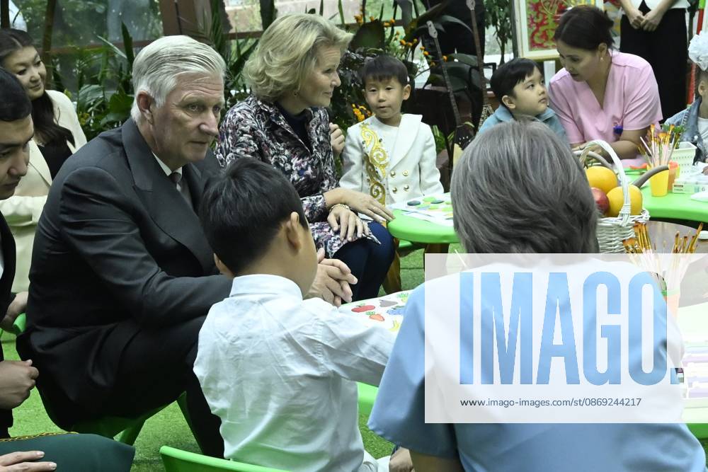 State Visit of King Philippe and Queen Mathilde to Kazakhstan (Day 2) ASTANA, KAZAKHSTAN - OCTOBER 12 : State Visit of King Philippe and Queen Mathilde to Kazakhstan (Day 2) : - Visit of the National center fot children s rehabilitation, on October 12, 2026 in Astana, Kazakhstan, 12 10 2026 Astana Kazakhstan