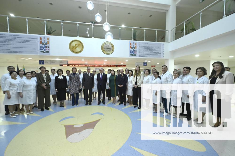State Visit of King Philippe and Queen Mathilde to Kazakhstan (Day 2) ASTANA, KAZAKHSTAN - OCTOBER 12 : State Visit of King Philippe and Queen Mathilde to Kazakhstan (Day 2) : - Visit of the National center fot children s rehabilitation, on October 12, 2026 in Astana, Kazakhstan, 12 10 2026 Astana Kazakhstan