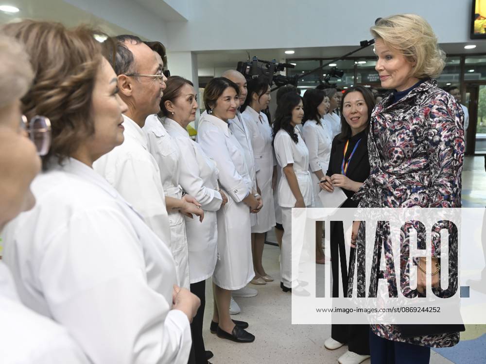 State Visit of King Philippe and Queen Mathilde to Kazakhstan (Day 2) ASTANA, KAZAKHSTAN - OCTOBER 12 : State Visit of King Philippe and Queen Mathilde to Kazakhstan (Day 2) : - Visit of the National center fot children s rehabilitation, on October 12, 2026 in Astana, Kazakhstan, 12 10 2026 Astana Kazakhstan