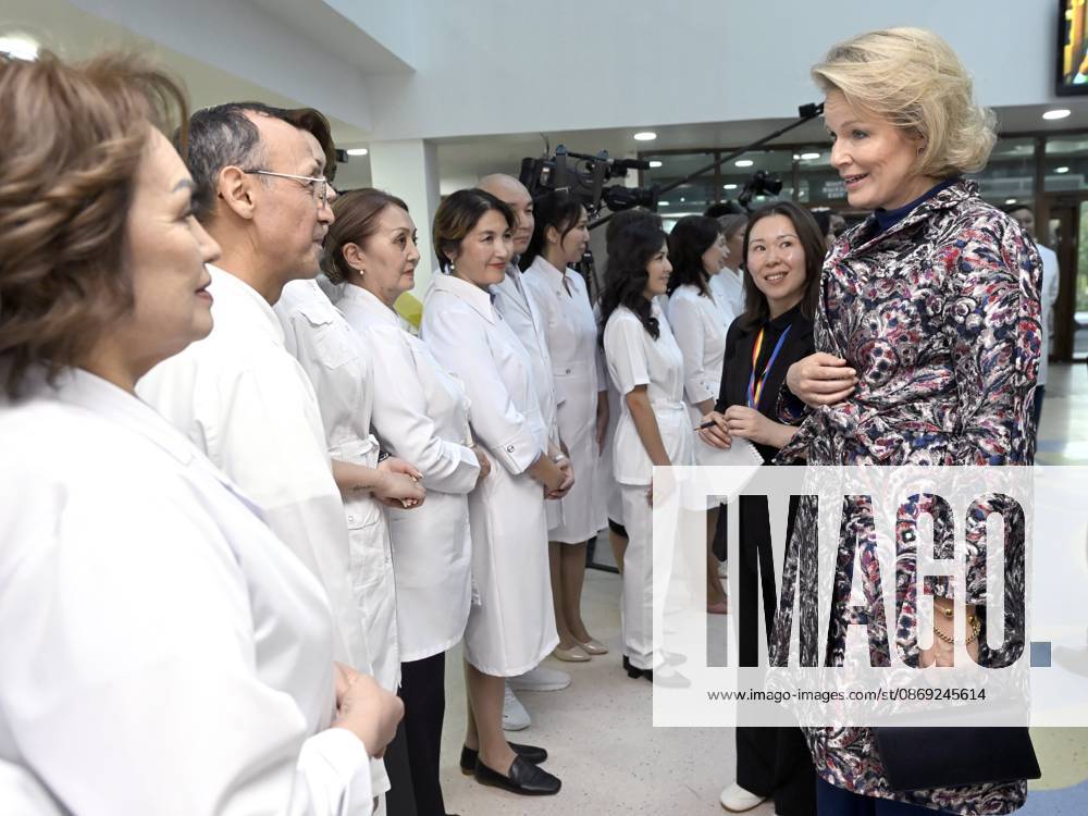 State Visit of King Philippe and Queen Mathilde to Kazakhstan (Day 2) ASTANA, KAZAKHSTAN - OCTOBER 12 : State Visit of King Philippe and Queen Mathilde to Kazakhstan (Day 2) : - Visit of the National center fot children s rehabilitation, on October 12, 2026 in Astana, Kazakhstan, 12 10 2026 Astana Kazakhstan