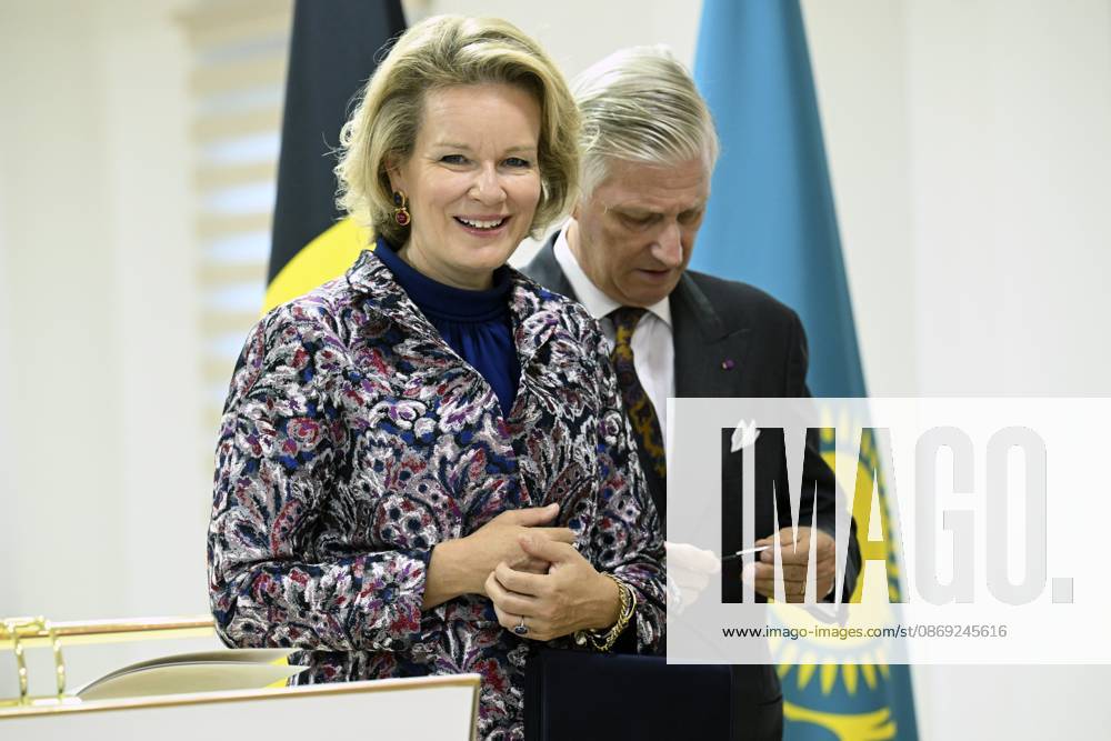 State Visit of King Philippe and Queen Mathilde to Kazakhstan (Day 2) ASTANA, KAZAKHSTAN - OCTOBER 12 : State Visit of King Philippe and Queen Mathilde to Kazakhstan (Day 2) : - Visit of the National center fot children s rehabilitation, on October 12, 2026 in Astana, Kazakhstan, 12 10 2026 Astana Kazakhstan