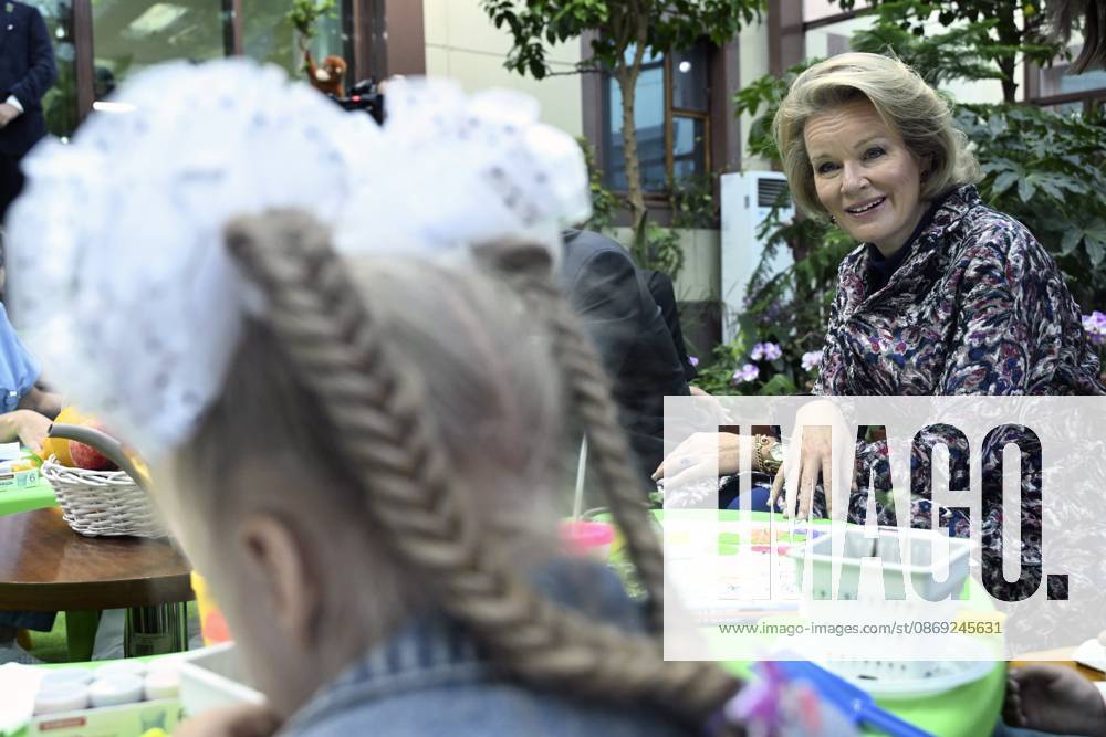 State Visit of King Philippe and Queen Mathilde to Kazakhstan (Day 2) ASTANA, KAZAKHSTAN - OCTOBER 12 : State Visit of King Philippe and Queen Mathilde to Kazakhstan (Day 2) : - Visit of the National center fot children s rehabilitation, on October 12, 2026 in Astana, Kazakhstan, 12 10 2026 Astana Kazakhstan