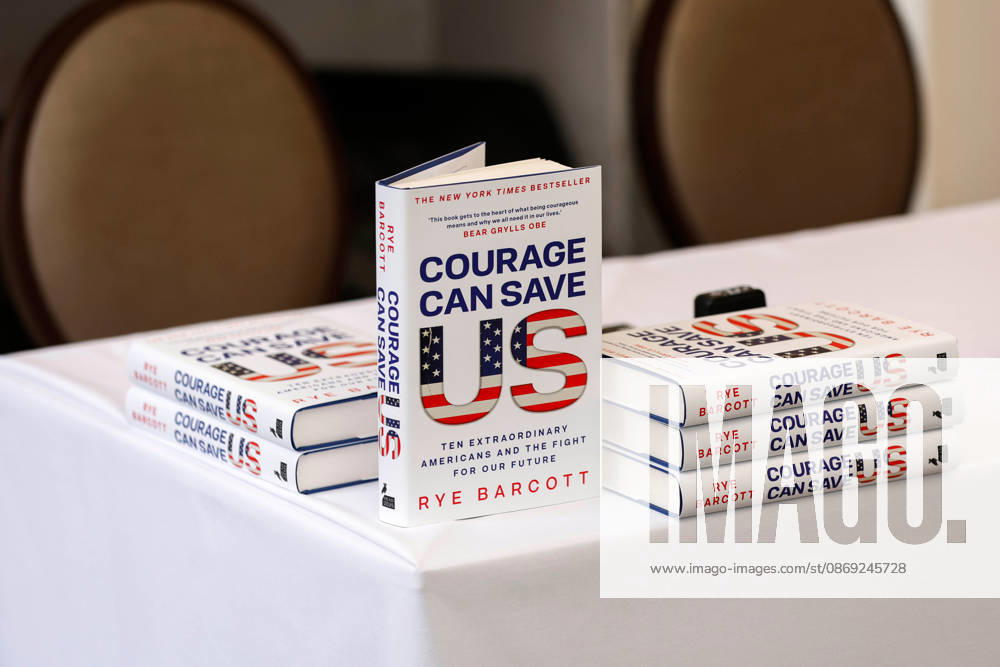 London, United Kingdom. Rye Barcott Launches His Bestselling Book in the UK. Rye Barcott, American social entrepreneur, investor, author, former U.S. Marine Corps officer, and co-founder of With Honor attends a Foreign Press Association briefing at the Overseas League in London for the UK launch of his bestselling book Courage Can Save US.