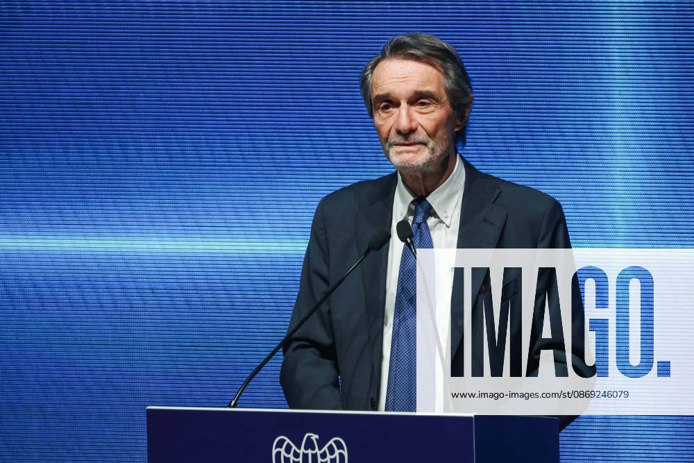 IPA89596406 - Milan: Assolombarda s 2026 General Assembly at the Teatro Dal Verme. Pictured: Attilio Fontana (President of the Lombardy Region)