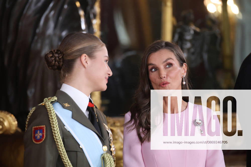 The King and Queen, the Princess of Asturias, and Infanta Sofía preside over the reception at the Royal Palace to mark National Day. Princess Leonor and Queen Letizia during the reception held to mark National Day at the Royal Palace on October 12, 2026, in Madrid, Spain. The event is presided over by the King and Queen, the Princess of Asturias, and Infanta Sofía following the solemn ceremony honoring the national flag and the military parade held in Plaza de Cánovas del Castillo. The commemoration of National Day aims to solemnly recall moments in our collective history that form part of our shared historical, cultural, and social heritage, recognized as such by the vast majority of citizens. HISPANIC DAY KING FELIPE QUEEN LETIZIA PRINCE