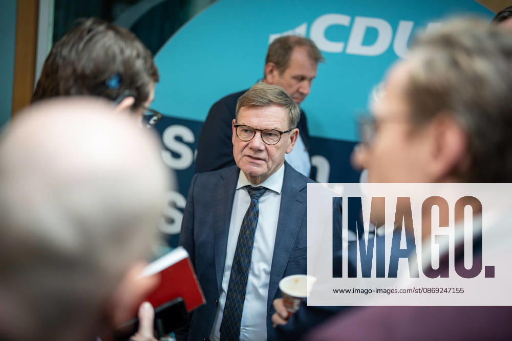 Foreign Minister Johann Wadephul at the Konrad Adenauer House, speaking with journalists at the CDU Germany Executive Committee Retreat in Berlin, October 2026, Berlin, Berlin, Germany, Konrad Adenauer House