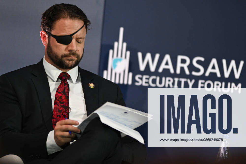 Warsaw Security Forum 2026 - Day 1 WARSAW, POLAND - OCTOBER 12: United States Representative and Member of the House Permanent Select Committee on Intelligence Dan Crenshaw speaks during a session titled American Foreign Policy: Lessons from Decades of War and Diplomacy on Day 1 of the Warsaw Security Forum 2026 (WSF2026) in Warsaw, Poland, on October 12, 2026. The conversation analyzed modern transatlantic strategy, intelligence sharing, and the evolution of global diplomatic engagement. Artur Widak Anadolu Warsaw Poland. Editorial use only. Please get in touch for any other usage.