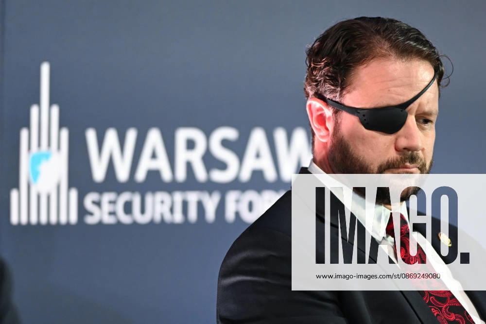 Warsaw Security Forum 2026 - Day 1 WARSAW, POLAND - OCTOBER 12: United States Representative and Member of the House Permanent Select Committee on Intelligence Dan Crenshaw speaks during a session titled American Foreign Policy: Lessons from Decades of War and Diplomacy on Day 1 of the Warsaw Security Forum 2026 (WSF2026) in Warsaw, Poland, on October 12, 2026. The conversation analyzed modern transatlantic strategy, intelligence sharing, and the evolution of global diplomatic engagement. Artur Widak Anadolu Warsaw Poland. Editorial use only. Please get in touch for any other usage.