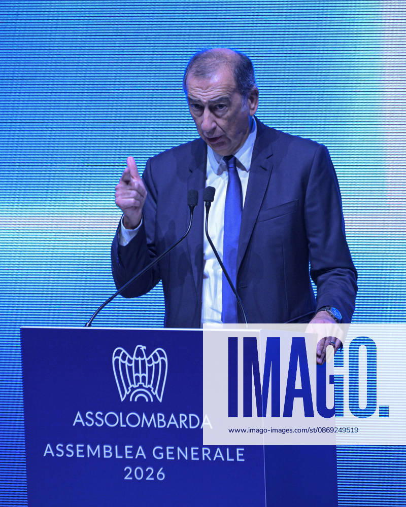 Photo by Mario Romano, IPP Milan, October 12, 2026: Assolombarda 2026 General Assembly. Pictured: Giuseppe Sala, Mayor of Milan. Italy Photo Press World. Copyright Assolombarda General Assembly