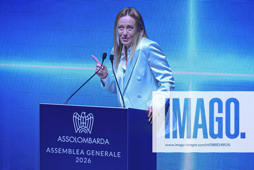 Photo by Mario Romano, IPP Milan, October 12, 2026: Assolombarda 2026 General Assembly. Pictured: Giorgia Meloni, President of the Council of Ministers. Italy Photo Press World. Copyright Assolombarda General Assembly