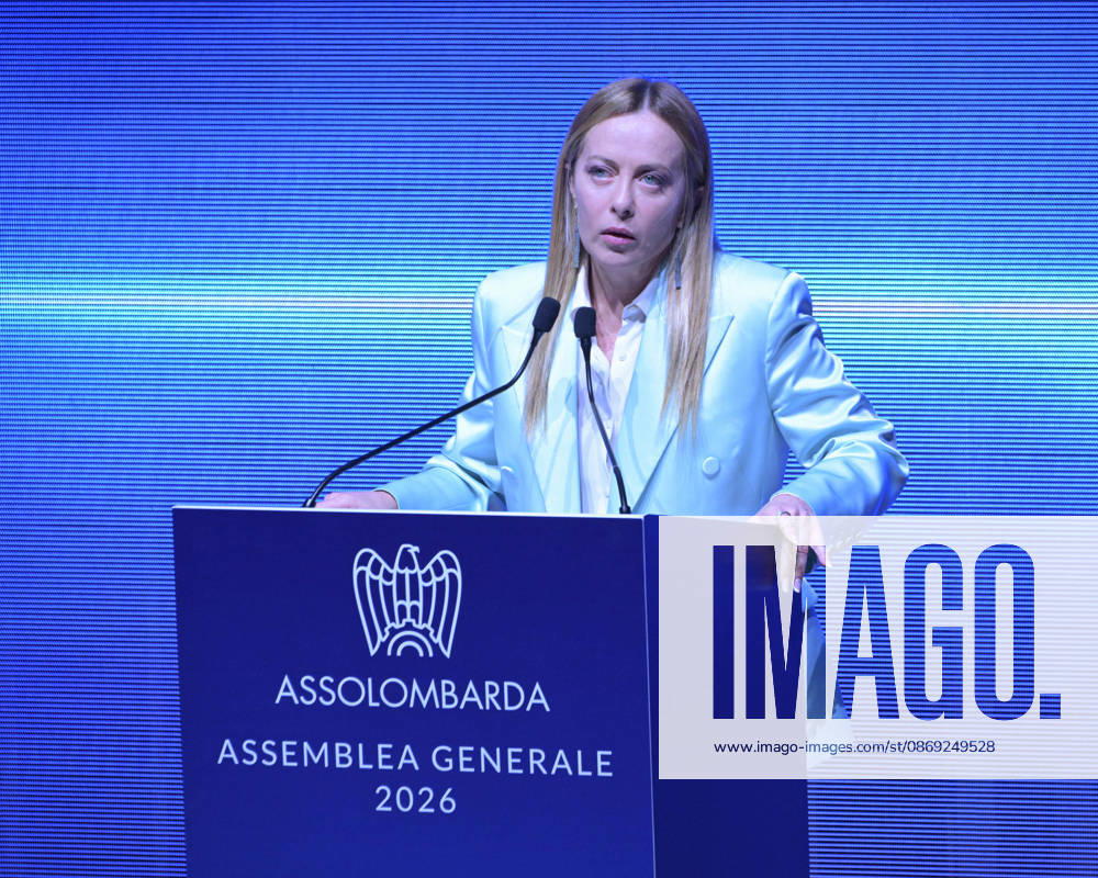 Photo by Mario Romano, IPP Milan, October 12, 2026: Assolombarda 2026 General Assembly. Pictured: Giorgia Meloni, President of the Council of Ministers. Italy Photo Press World. Copyright Assolombarda General Assembly