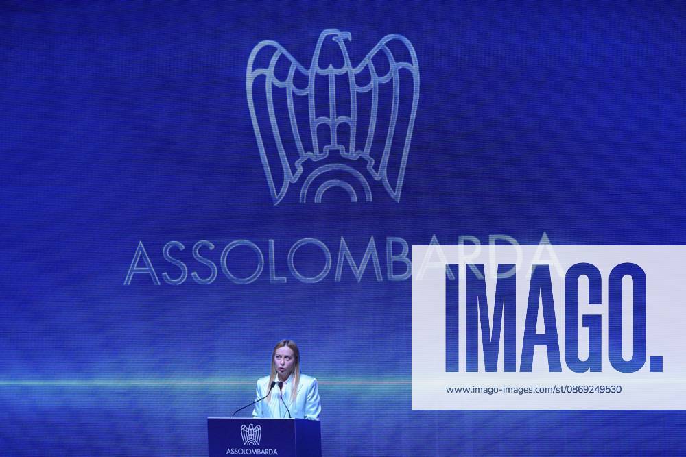 Photo by Mario Romano, IPP Milan, October 12, 2026: Assolombarda 2026 General Assembly. Pictured: Giorgia Meloni, President of the Council of Ministers. Italy Photo Press World. Copyright Assolombarda General Assembly