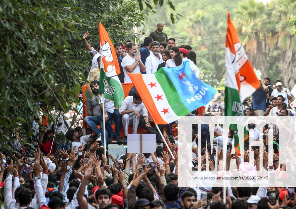 INDIA bloc leaders call for a march towards the Supreme Court New Delhi, Oct 12 (ANI): Lok Sabha LoP Rahul Gandhi with Karnataka Chief Minister DK Shivakumar and others during the INDIA bloc s protest march towards the Supreme Court against Chief Election Commissioner Gyanesh Kumar, in New Delhi on Monday. Congress MP Deepender Singh Hooda also present. New Delhi Delhi India