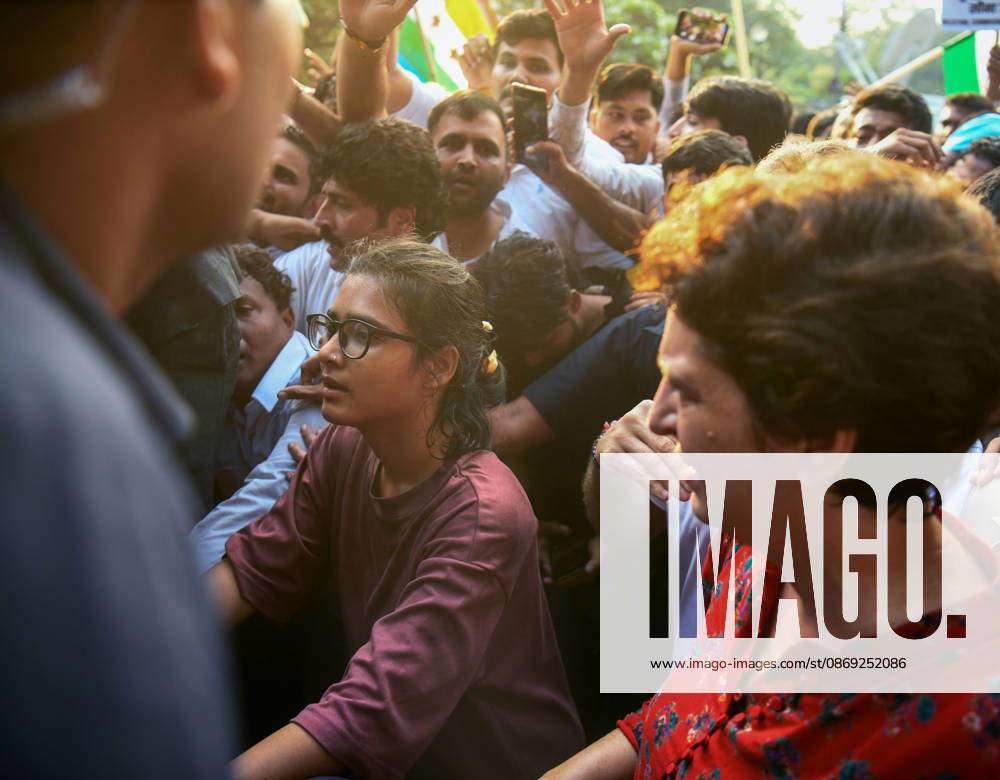 INDIA bloc leaders call for a march towards the Supreme Court New Delhi, Oct 12 (ANI): Congress MP Priyanka Gandhi Vadra with AISA National President Neha Bora during INDIA bloc s protest march towards the Supreme Court against Chief Election Commissioner Gyanesh Kumar, in New Delhi on Monday. New Delhi Delhi India