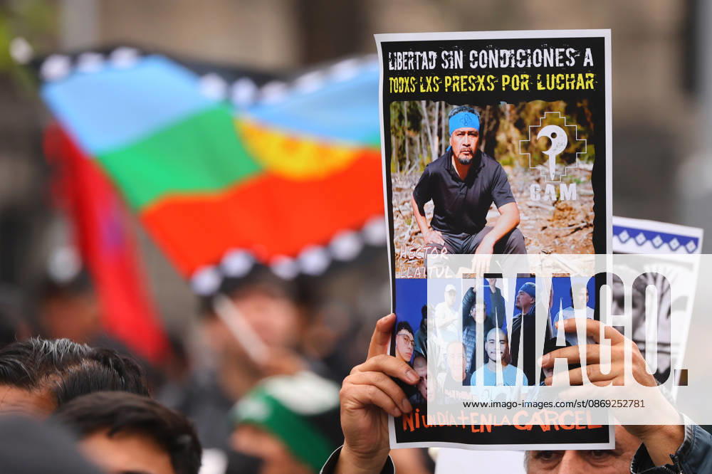 The assembly of indigenous organizations calls for a march: Indigenous Peoples in Resistance for Autonomy and Demilitarization. Jonnathan Oyarzun Aton Chile, Santiago, Chile Aton 1198909
