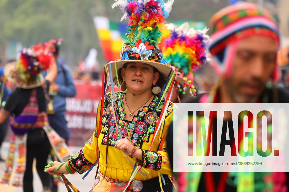The assembly of indigenous organizations calls for a march: Indigenous Peoples in Resistance for Autonomy and Demilitarization. Jonnathan Oyarzun Aton Chile, Santiago, Chile Aton 1198915
