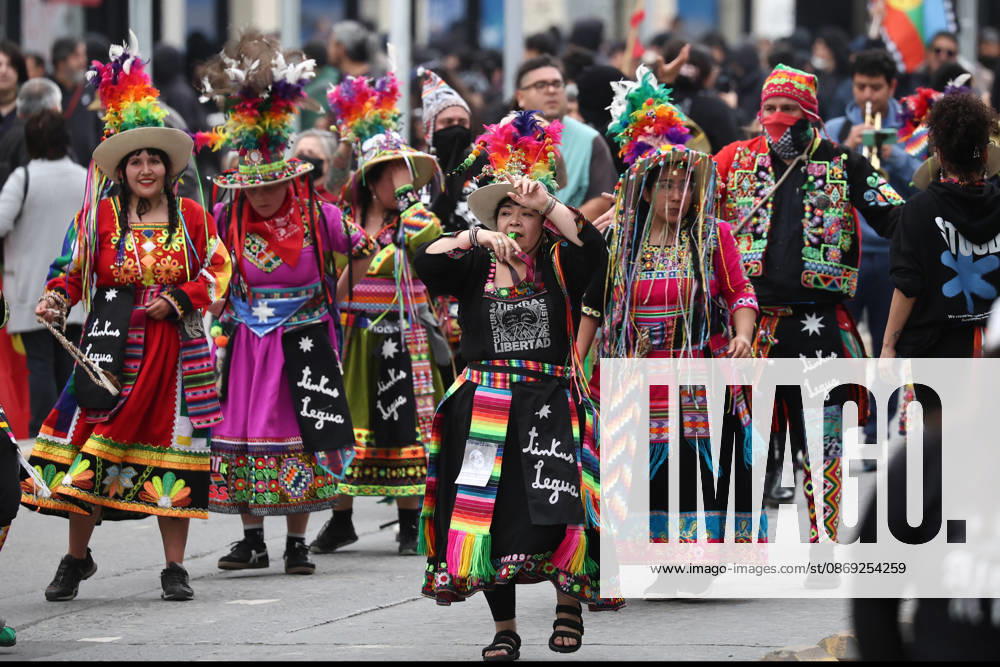The assembly of indigenous organizations calls for a march: Indigenous Peoples in Resistance for Autonomy and Demilitarization. Dragomir Yankovic, Aton Chile, Santiago, Chile. Aton 1199023