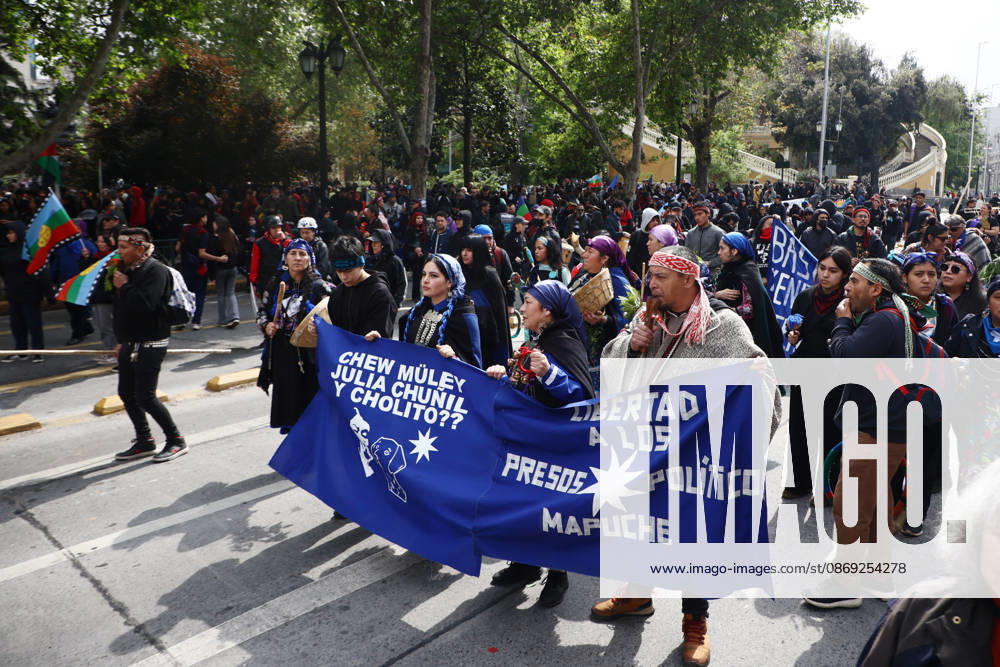 The assembly of indigenous organizations calls for a march: Indigenous Peoples in Resistance for Autonomy and Demilitarization Dragomir Yankovic Aton Chile, Santiago, Chile Aton 1199039