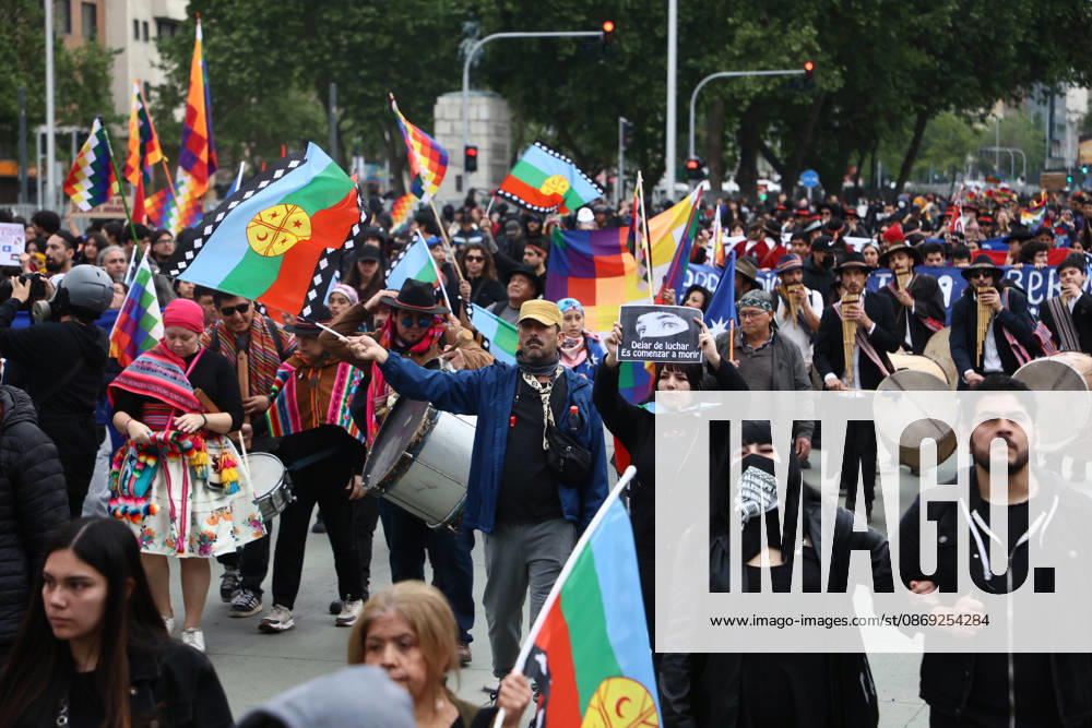 The assembly of indigenous organizations calls for a march: Indigenous Peoples in Resistance for Autonomy and Demilitarization. Dragomir Yankovic Aton Chile, Santiago, Chile Aton 1199002