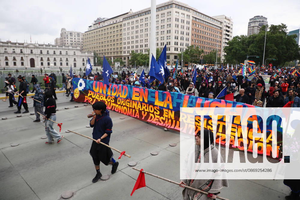 The assembly of indigenous organizations calls for a march: Indigenous Peoples in Resistance for Autonomy and Demilitarization Dragomir Yankovic Aton Chile, Santiago, Chile Aton 1199003
