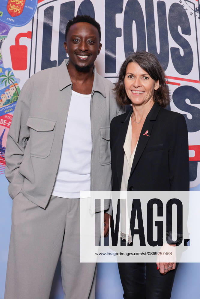 Les Fous Du Bus Premiere - Paris Ahmed Sylla and Karine Martin Laprade attend the photocall for the premiere of Les Fous Du Bus held at the Elysees Biarritz in Paris, France on October 12, 2026. Photo by David Boyer ABACAPRESS.COM Paris France