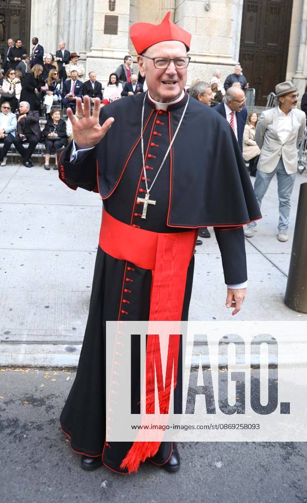 Cardinal TIMOTHY DOLAN seen outside of St. Patrick s Cathedral during the 2026 Columbus Day Parade celebrating Italian-American heritage on 5th Avenue. New York USA - ZUMAk03_ 20261012_zaf_k03_057
